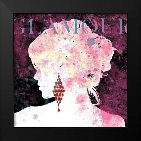 Glamour Black Modern Wood Framed Art Print by Robinson, Carol