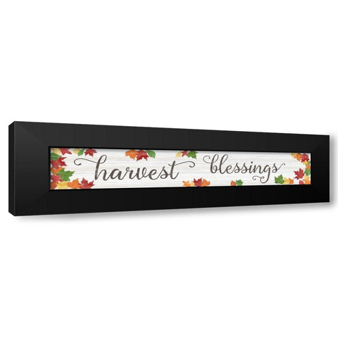 Harvest Black Modern Wood Framed Art Print by CAD Designs