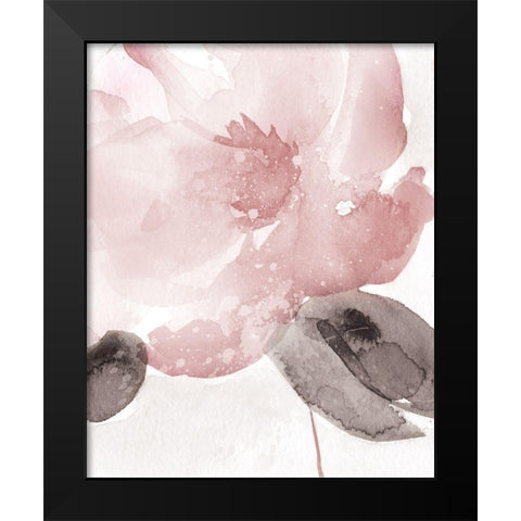 Blush Bloom I Black Modern Wood Framed Art Print by Robinson, Carol