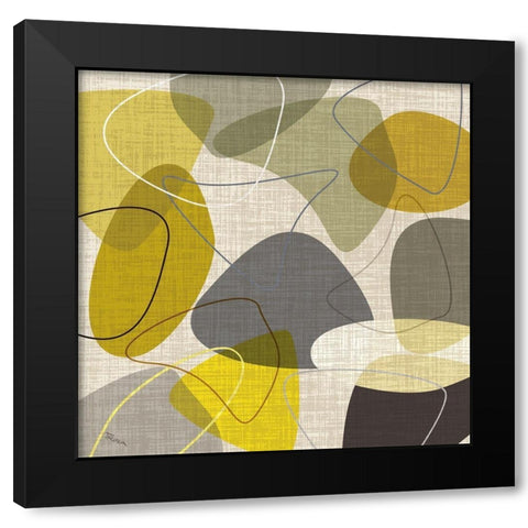 Sandstone II Black Modern Wood Framed Art Print with Double Matting by Craven, Katrina