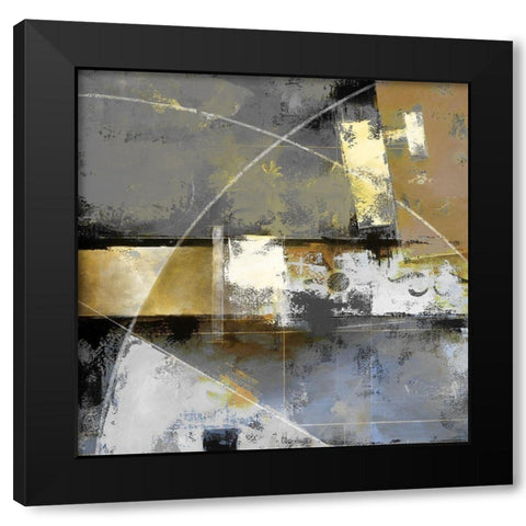 Uptown Tempo II Black Modern Wood Framed Art Print by Berman, Ken
