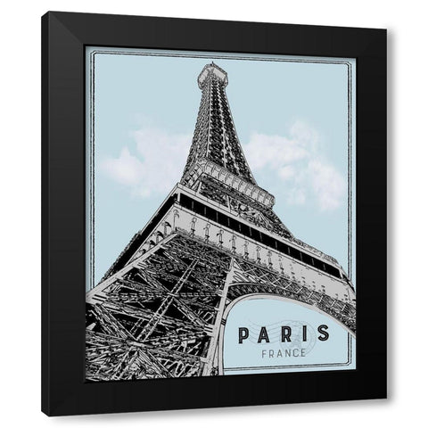 Mid Modern Paris Black Modern Wood Framed Art Print by Carpentieri, Natalie