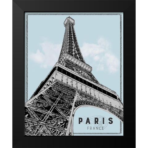 Mid Modern Paris Black Modern Wood Framed Art Print by Carpentieri, Natalie