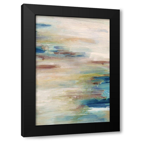 Meandering Coast Black Modern Wood Framed Art Print with Double Matting by Jill, Susan