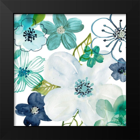 Layers of Summer II Black Modern Wood Framed Art Print by Robinson, Carol