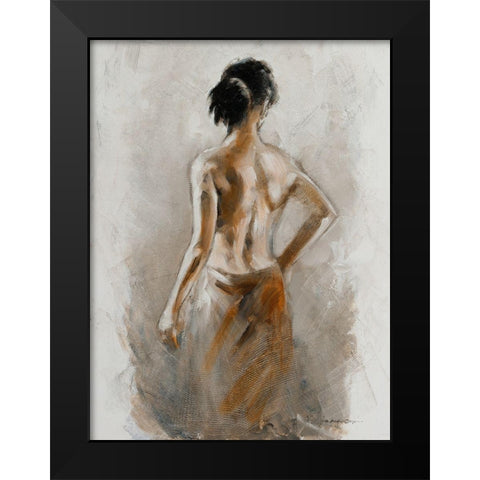 Spa Moment Black Modern Wood Framed Art Print by Orme, E. Anthony