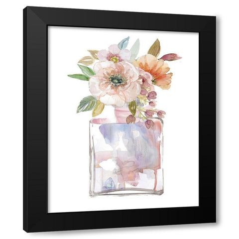 Mini Bouquet II Black Modern Wood Framed Art Print with Double Matting by Robinson, Carol