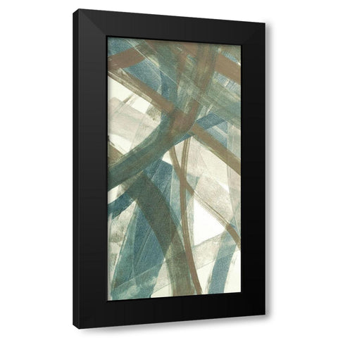 Intertwined I Black Modern Wood Framed Art Print with Double Matting by Jill, Susan