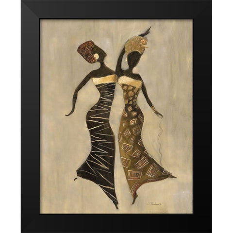 Celebration I Black Modern Wood Framed Art Print by Shaternik, Julia
