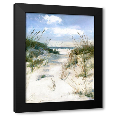 Dune View Black Modern Wood Framed Art Print with Double Matting by Swatland, Sally