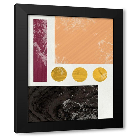 Essie Abstract II Black Modern Wood Framed Art Print by Santiago, Daniela