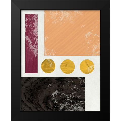 Essie Abstract II Black Modern Wood Framed Art Print by Santiago, Daniela