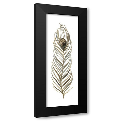 Soft Feather II Black Modern Wood Framed Art Print with Double Matting by Swatland, Sally