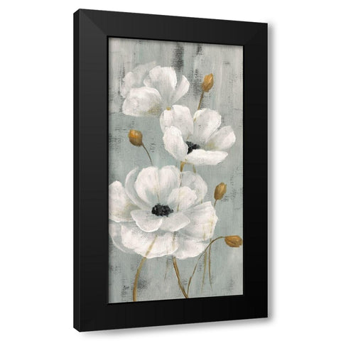 Pearl Garden I Black Modern Wood Framed Art Print with Double Matting by Nan