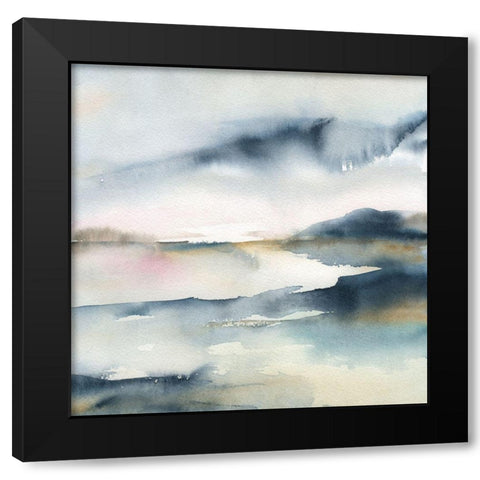 Sunwashed Horizon Black Modern Wood Framed Art Print by Robinson, Carol