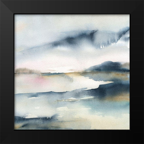 Sunwashed Horizon Black Modern Wood Framed Art Print by Robinson, Carol