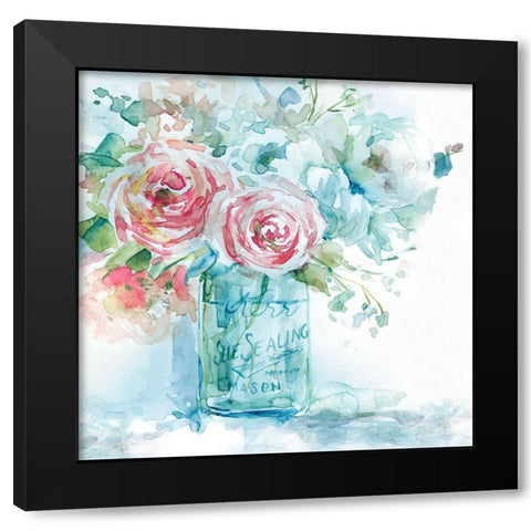 Sea and Glass I Black Modern Wood Framed Art Print by Robinson, Carol