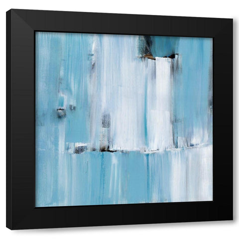 Waterfall Black Modern Wood Framed Art Print with Double Matting by Shapiro, Judith