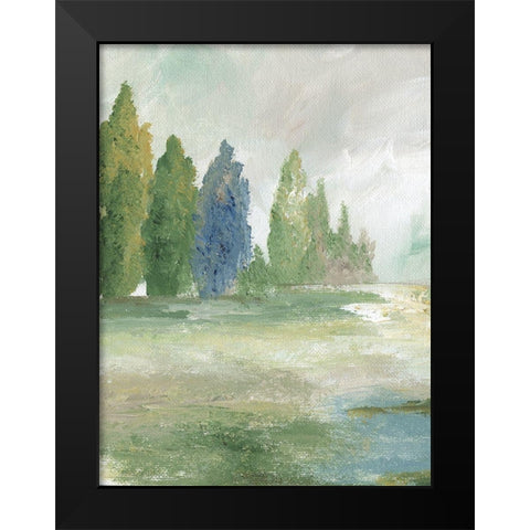 Jeweled Valley I Black Modern Wood Framed Art Print by Nan