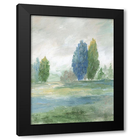 Jeweled Valley II Black Modern Wood Framed Art Print with Double Matting by Nan