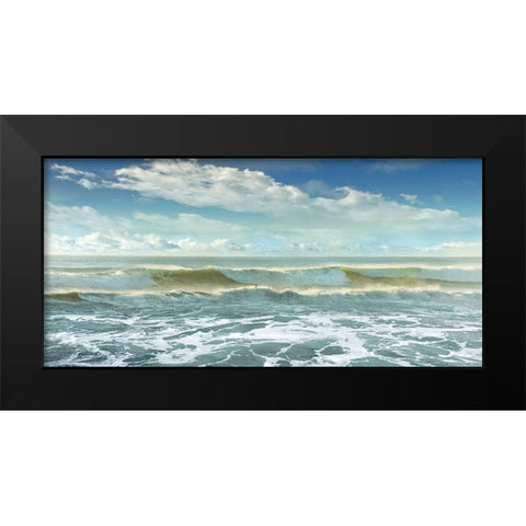 Surf Is Up Black Modern Wood Framed Art Print by Calascibetta, Mike
