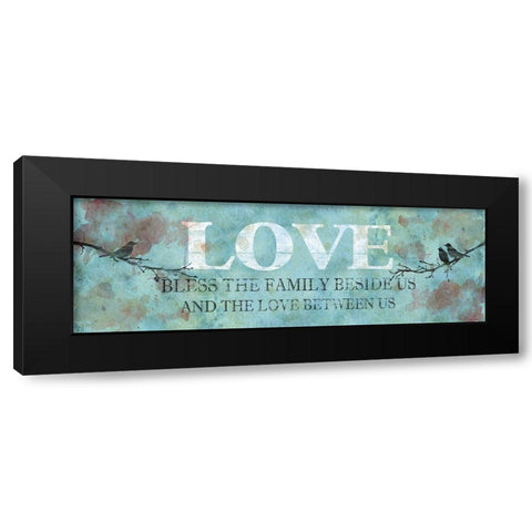 Love Between Us Black Modern Wood Framed Art Print by Robinson, Carol
