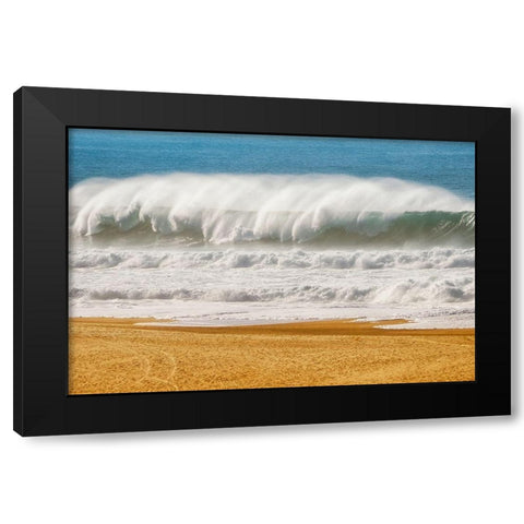 The Challenge Black Modern Wood Framed Art Print with Double Matting by Van de Goor, Lars