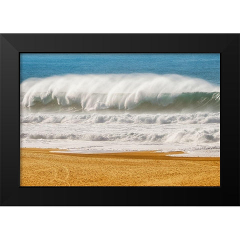 The Challenge Black Modern Wood Framed Art Print by Van de Goor, Lars