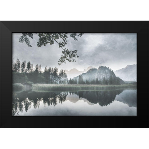 Evening Melody Black Modern Wood Framed Art Print by Weisz, Irene