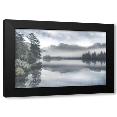 Gift of Silence Black Modern Wood Framed Art Print by Weisz, Irene