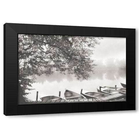 Morning Black Modern Wood Framed Art Print by Weisz, Irene