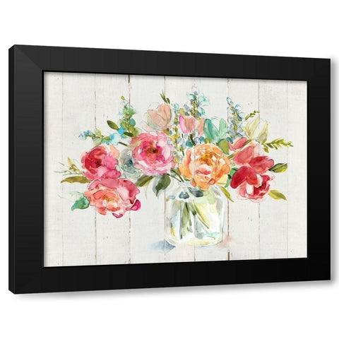 My Summer Garden II Black Modern Wood Framed Art Print by Robinson, Carol