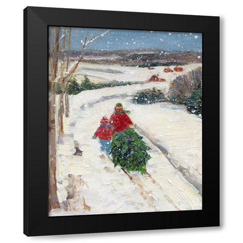 Our Tree Black Modern Wood Framed Art Print with Double Matting by Swatland, Sally