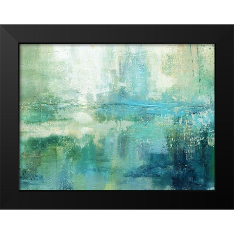 Lily Lake Black Modern Wood Framed Art Print by Robinson, Carol