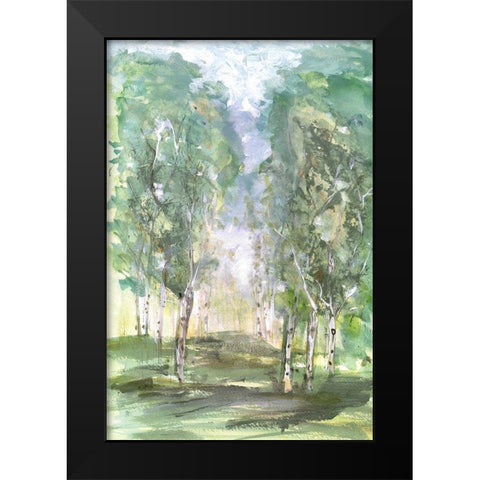 Birch Meadow Black Modern Wood Framed Art Print by Jill, Susan