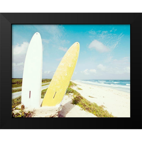 Punta Morena Beach Black Modern Wood Framed Art Print by DeFreitas, Michael
