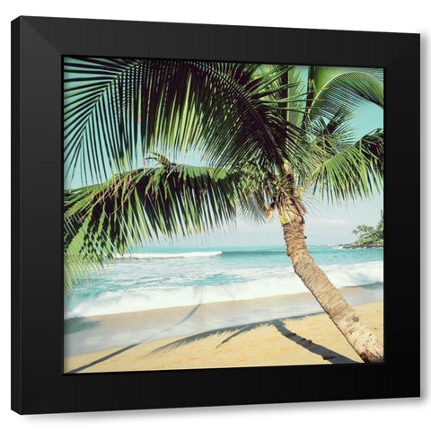 Napii Beach Black Modern Wood Framed Art Print by Peebles, Douglas