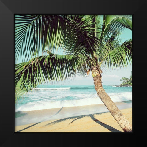 Napii Beach Black Modern Wood Framed Art Print by Peebles, Douglas