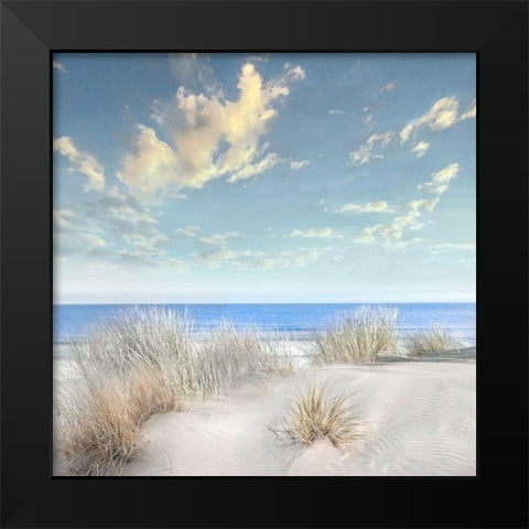 Smooth Sands I Black Modern Wood Framed Art Print by Calascibetta, Mike