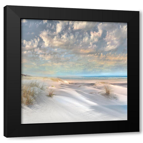Smooth Sands II Black Modern Wood Framed Art Print with Double Matting by Calascibetta, Mike