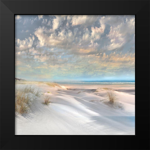 Smooth Sands II Black Modern Wood Framed Art Print by Calascibetta, Mike
