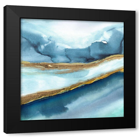 Weather Approaching Black Modern Wood Framed Art Print with Double Matting by Jill, Susan
