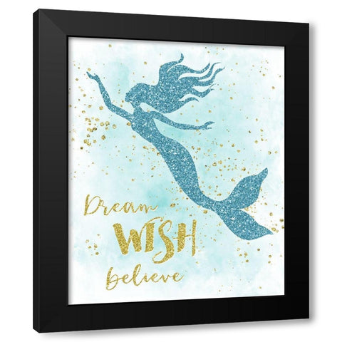 Dream Wish Black Modern Wood Framed Art Print by Carpentieri, Natalie