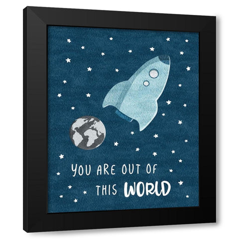 Out of This World Black Modern Wood Framed Art Print with Double Matting by Carpentieri, Natalie