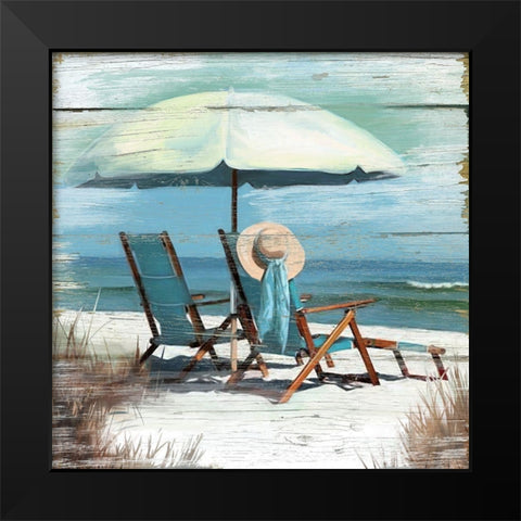 Perfect Spot Black Modern Wood Framed Art Print by Robinson, Carol