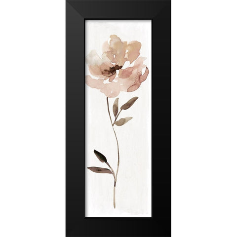 Neutral Bloom I Black Modern Wood Framed Art Print by Robinson, Carol