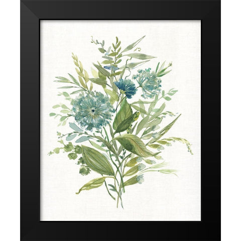 Greenery II Black Modern Wood Framed Art Print by Robinson, Carol