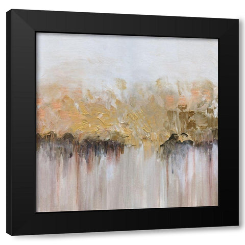 Champagne Shadows Black Modern Wood Framed Art Print by Jill, Susan