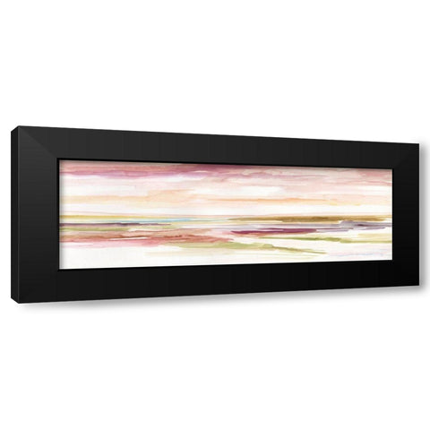 Spectrum Sunset I Black Modern Wood Framed Art Print with Double Matting by Nan