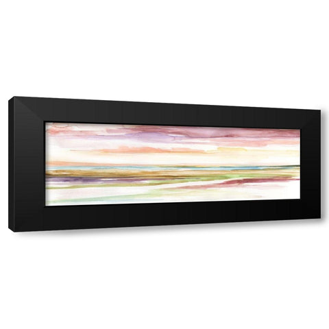 Spectrum Sunset II Black Modern Wood Framed Art Print with Double Matting by Nan